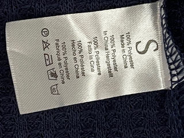 Camiseta azul marino encaje talla S