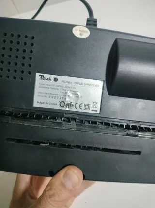 Trituradora papel,discos, tarjetas