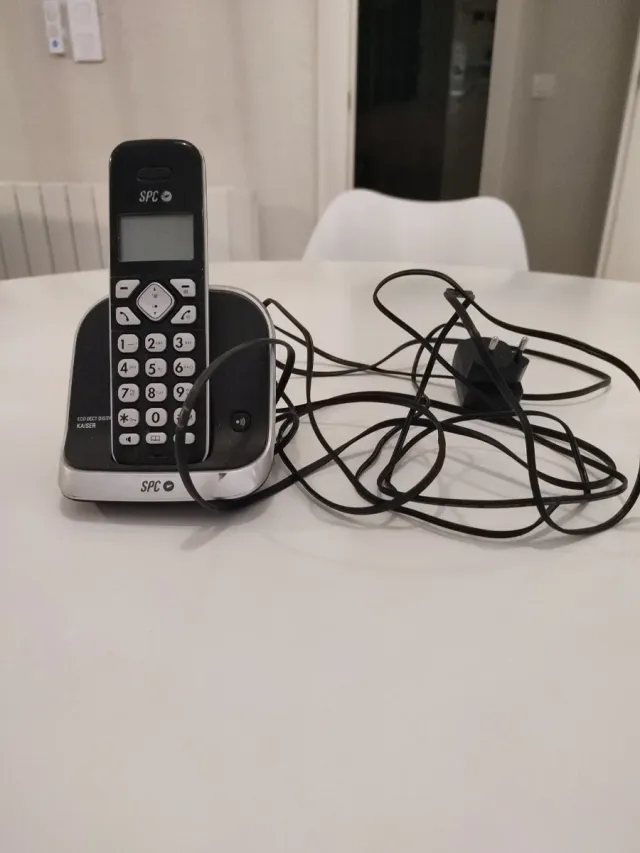 Teléfono Inalámbrico SPC Negro/Plata