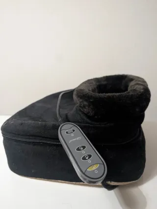 Calentador y masajeador de pies eléctrico con mand