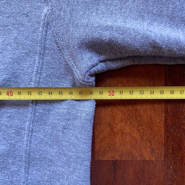 Sudadera Russell Gris Capucha Baloncesto Vintage S