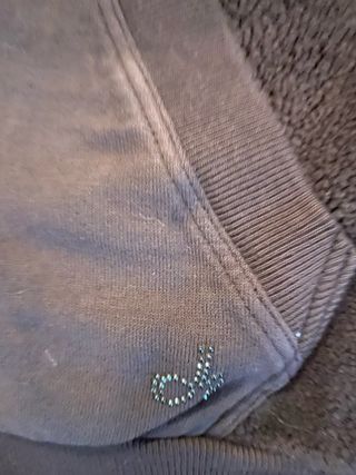 Felpa DEHA marrone con zip e cappuccio