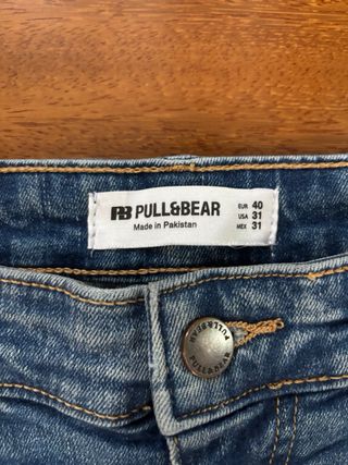 Jeans Skinny Pull&Bear Blu Taglia 40