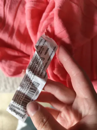 Jersey Stradivarius rosa canalé