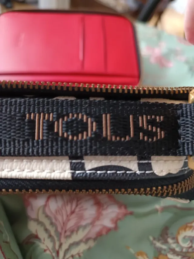 Bolso bandolera Tous beige y negro