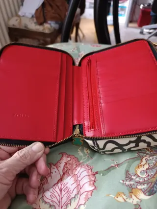 Bolso bandolera Tous beige y negro