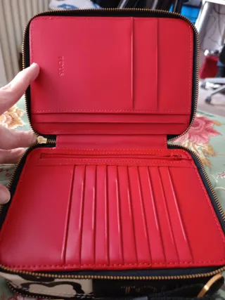 Bolso bandolera Tous beige y negro