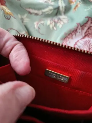 Bolso bandolera Tous beige y negro