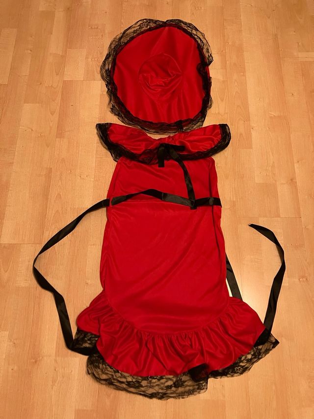 Disfraz Dama Rojo Talla 11/14 años