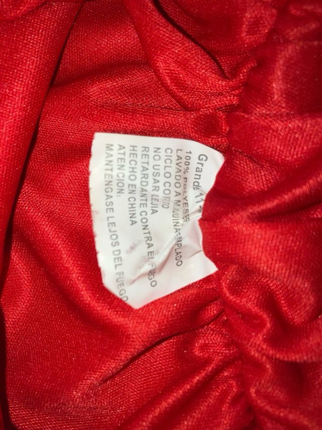 Disfraz Dama Rojo Talla 11/14 años