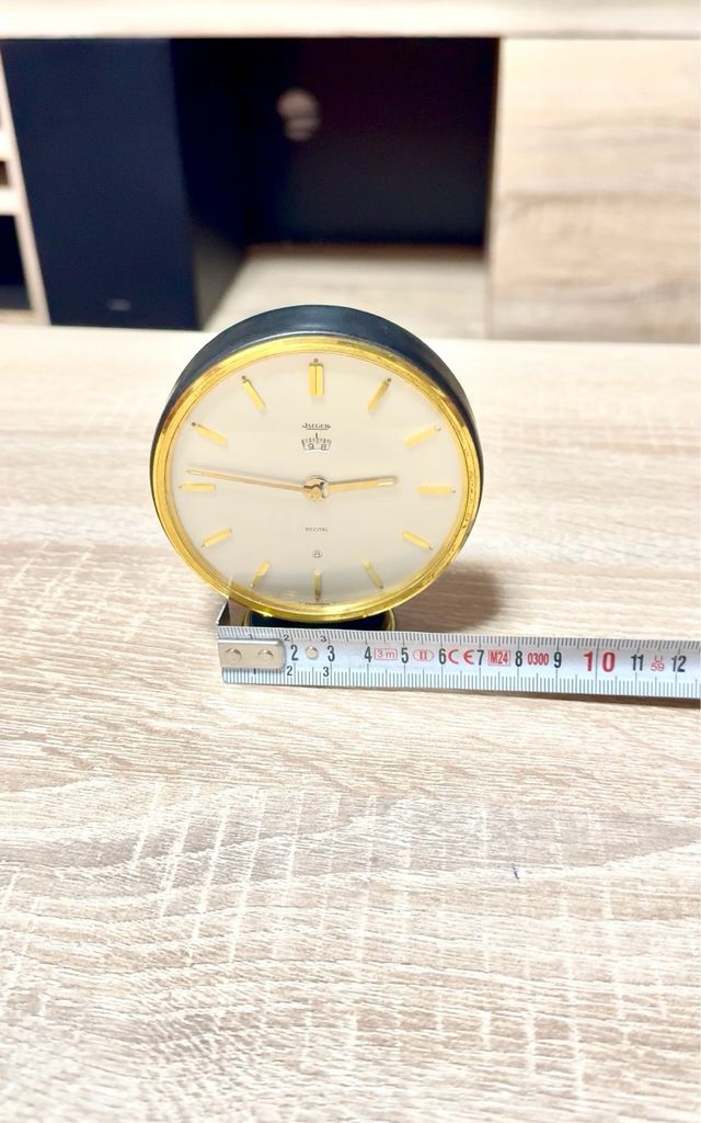 Reloj Jaeger LeCoultre suizo de sobremesa años 50