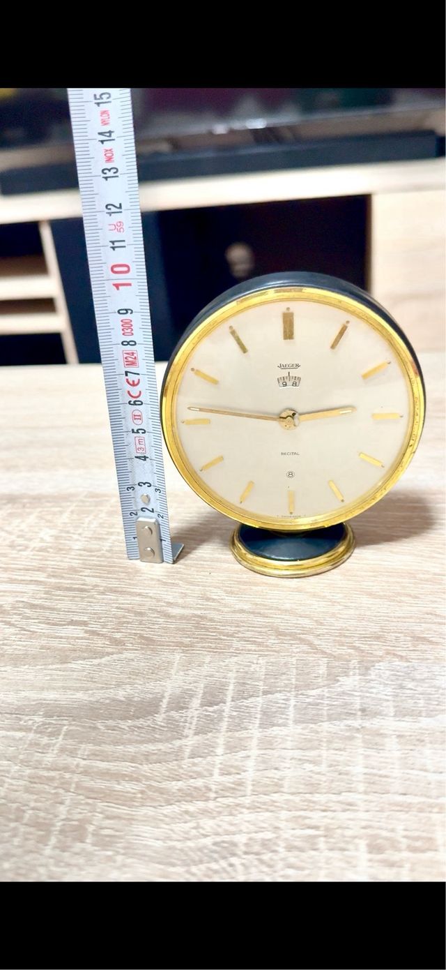 Reloj Jaeger LeCoultre suizo de sobremesa años 50