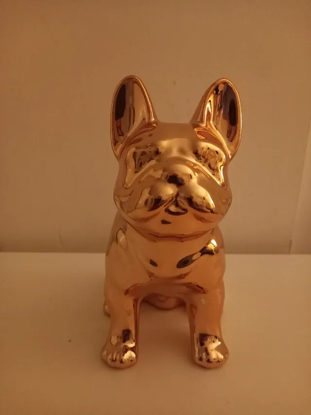 Hucha Cerámica Dorada