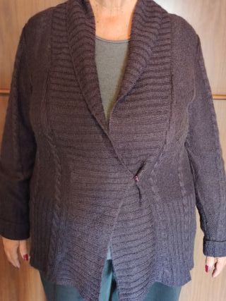 Cárdigan Morado Oscuro Mujer - Talla única - nuevo