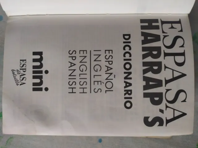 Diccionario español-ingles mini harraps