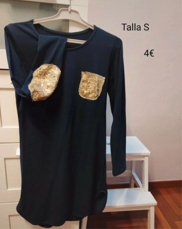 Vestido Talla S con lentejuelas