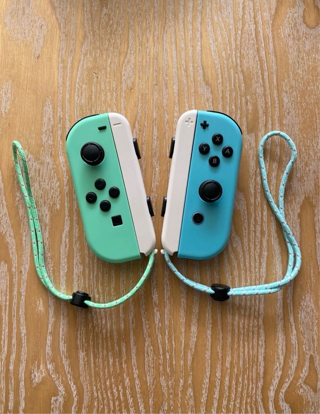 Joycons Animal Crossing Nintendo Switch