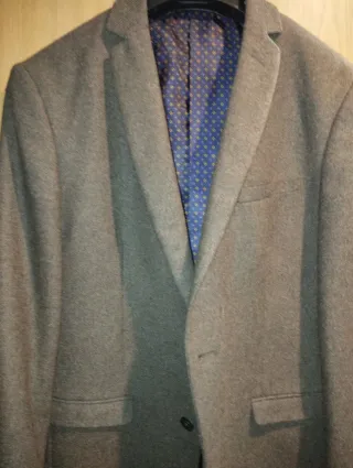 Blazer de paño gris