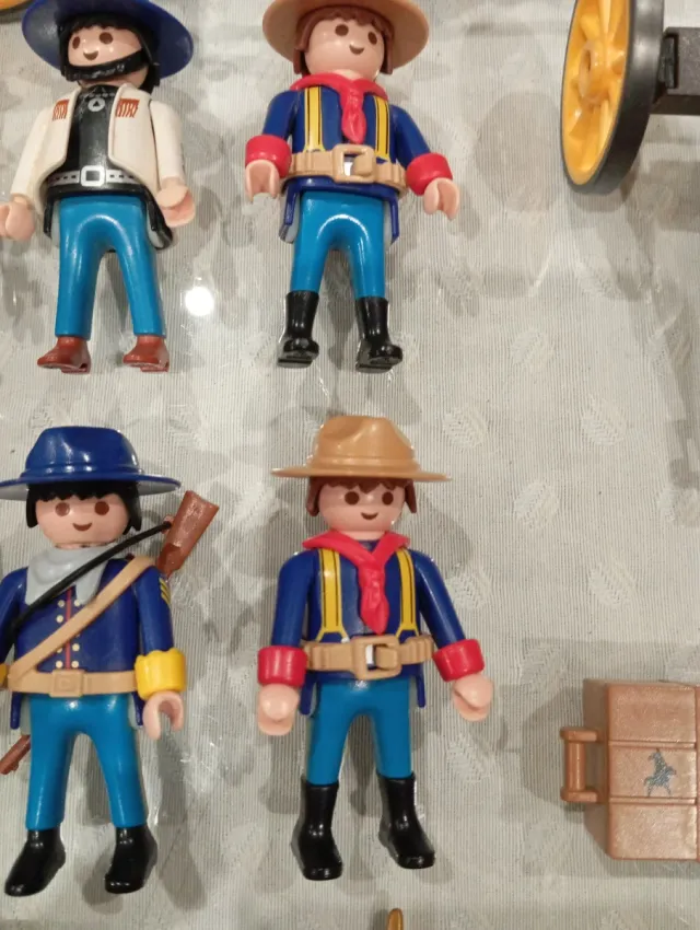 Lote Playmobil Soldados Nordistas con Carro