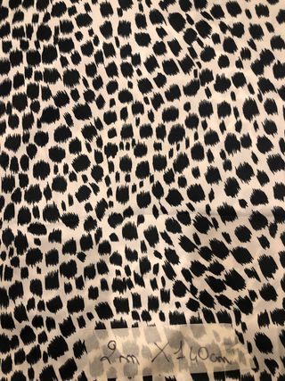 Tessuto stoffa fantasia maculata poliestere