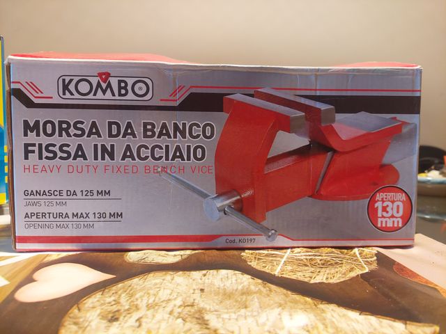 Morsa da banco in acciaio inox