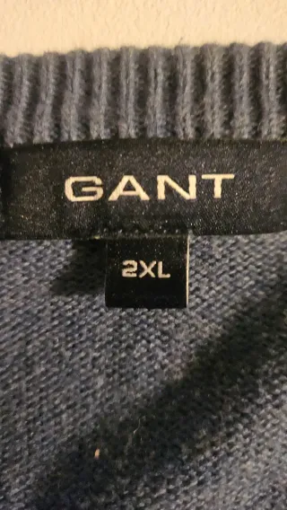 Jersey Gant cuello pico azul marino Talla 2XL