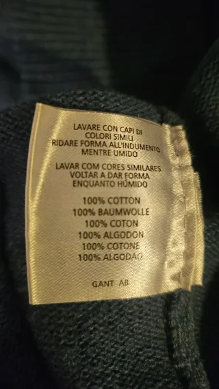 Jersey Gant cuello pico azul marino Talla 2XL