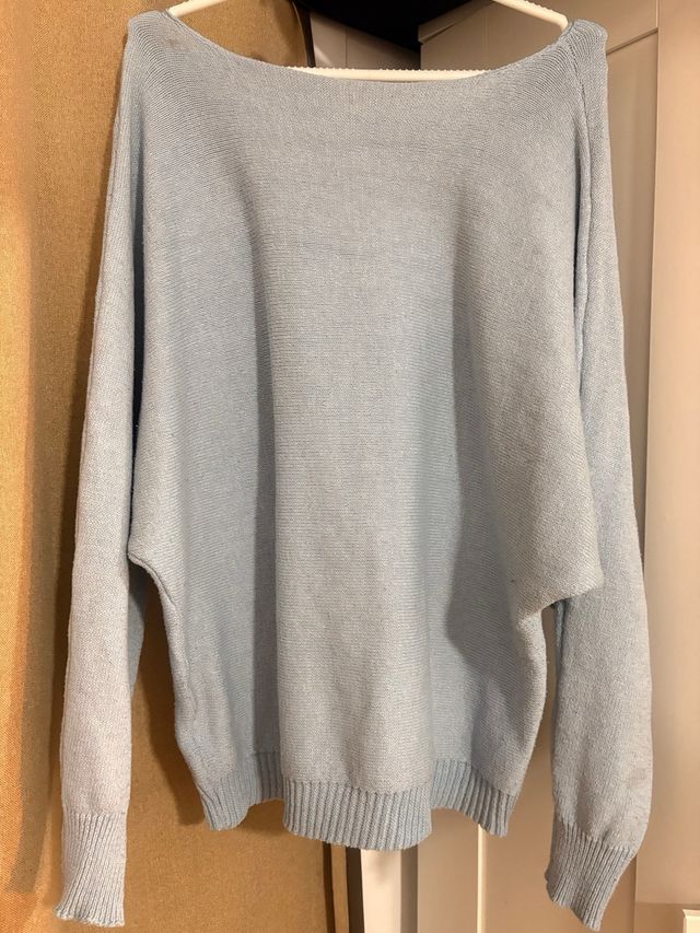 Jersey azul de punto