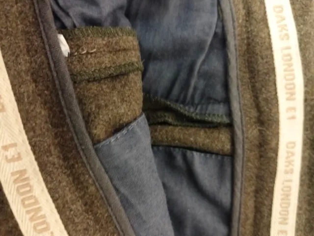 Pantaloni Daks London E1 lana marrone verde oliva