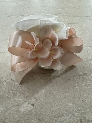 Confezione regalo fiocco, saponetta e profumo