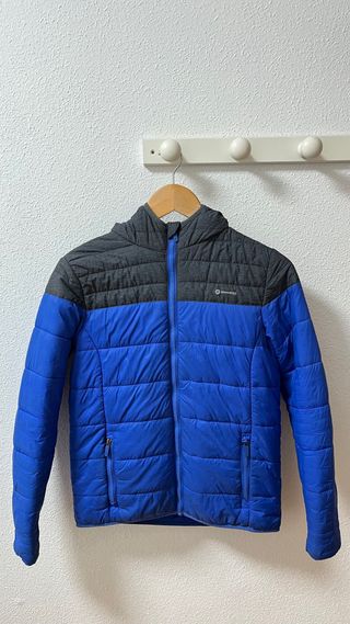 Cazadora Mountain azul y gris