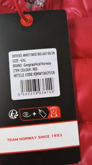 ♨️ Chaqueta Geographical Norway Talla M Marrón