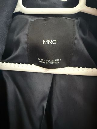 Traje Mango Azul Marino Talla 34