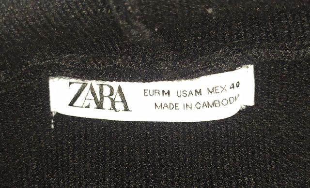 Sudadera Zara Negra Talla M