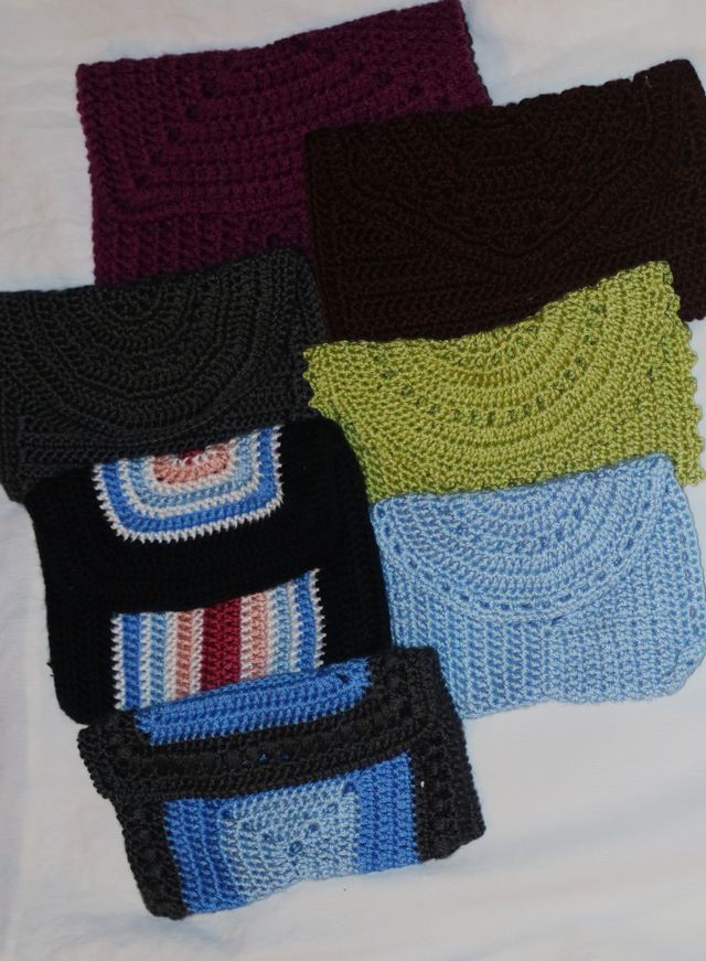 Monederos de crochet hechos a mano