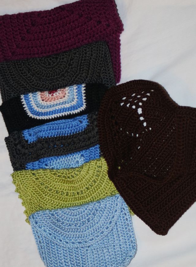 Monederos de crochet hechos a mano