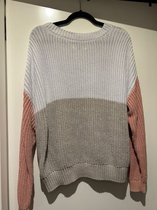 Jersey Hollister cuello pico multicolor