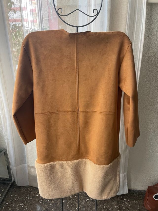 Chaquetón Beige y Marrón