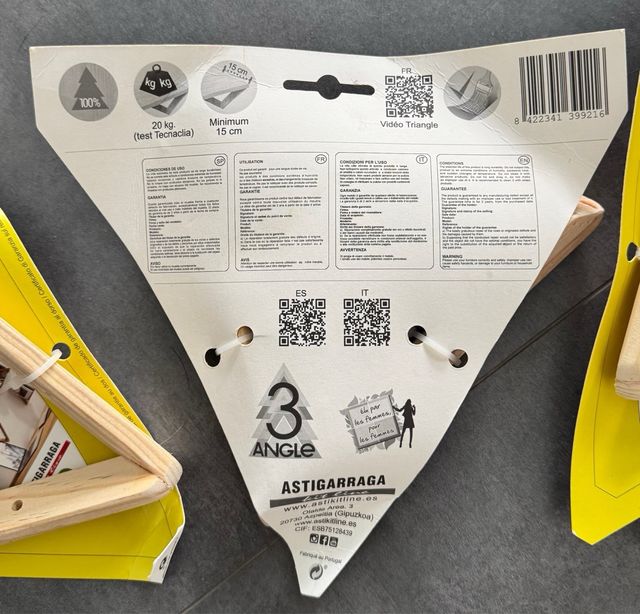 Estante de Triângulos de Madeira (3un)