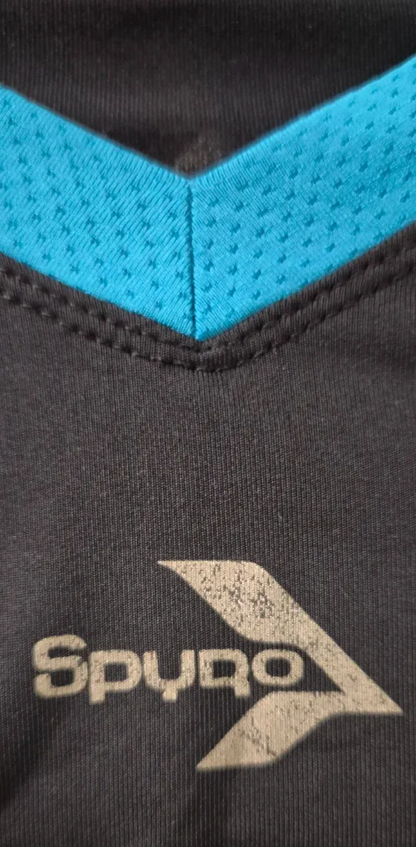 Camiseta Spyro Negra y Turquesa Manga Larga