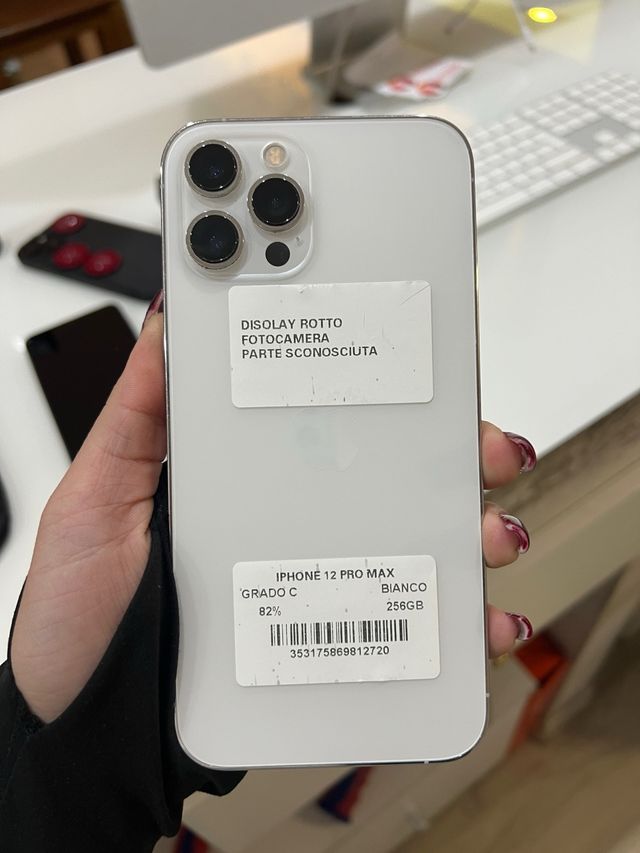 iPhone 12 Pro Max 256GB Bianco Grado C