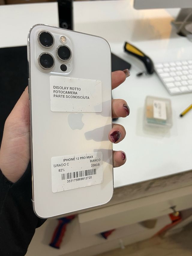 iPhone 12 Pro Max 256GB Bianco Grado C