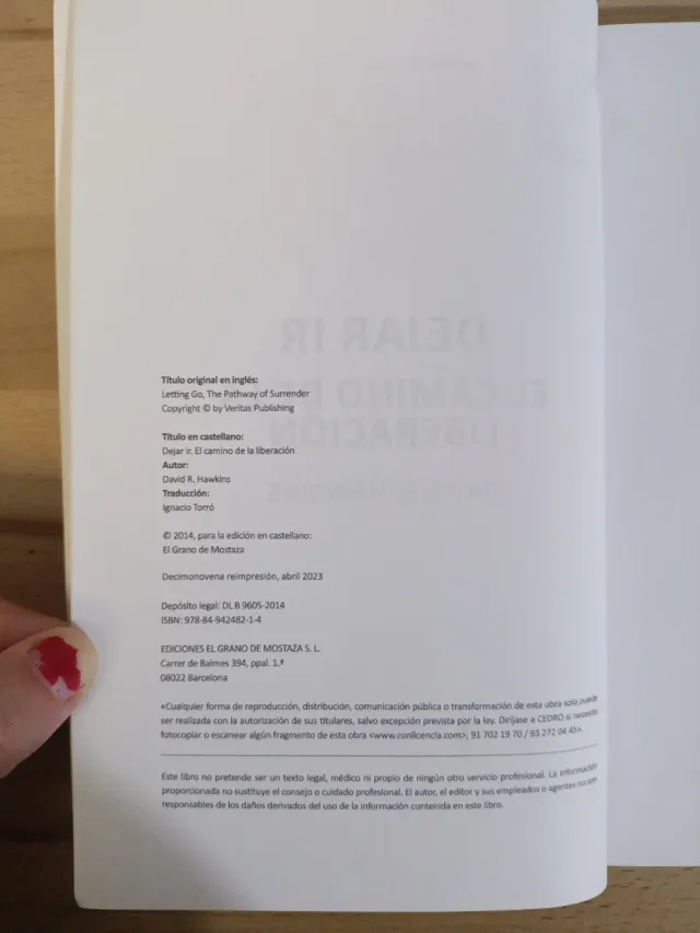 Dejar ir: El Camino de la Liberación (Spanish E...