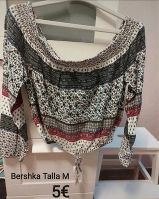 Camisa Bershka Talla M Estampada