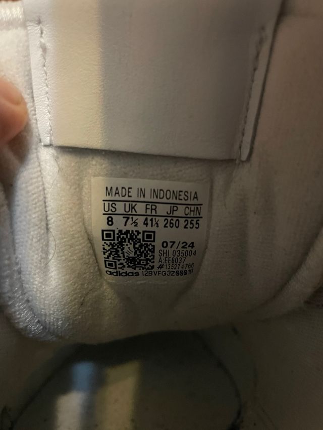 Adidas Supercourt Blancas Talla 41 1/3