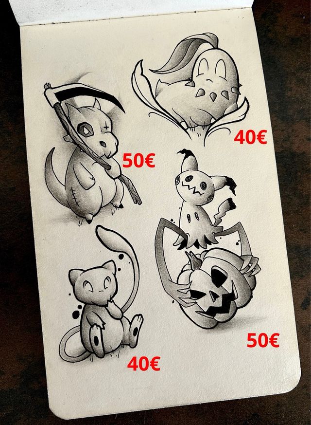 ¡DISEÑOS DISPONIBLES PARA TATUAR!