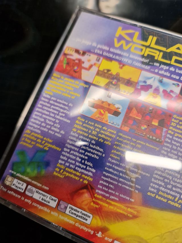 Kula World PS1 Copertina Completa PAL