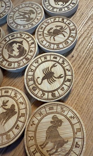 Magnet, Cavatappi Legno Zodiaco .