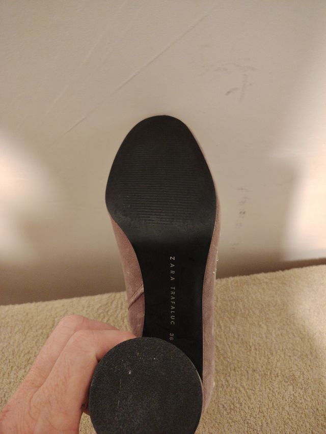 Botines Lila Pedrería Talla 38