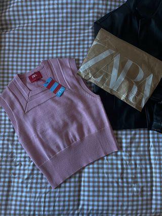 Chaleco Zara Harry Lambert Rosa